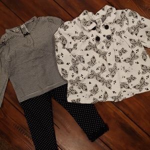 Little Me 3 pc Butterfly Set